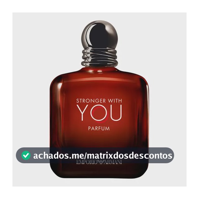 Armani Beauty Perfume Masculino Stronger With You Parfum 100ml
