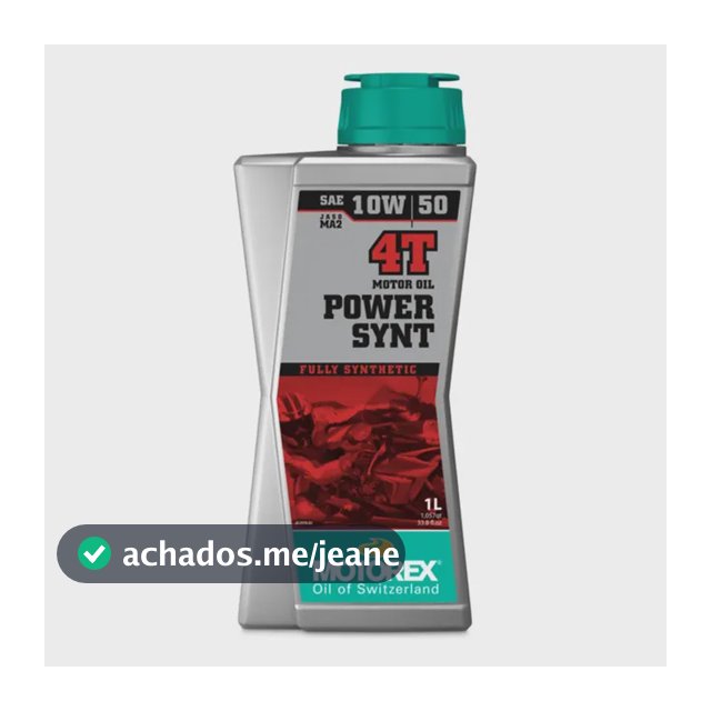 Óleo de motor Motorex sintético 10w50 para moto/quadriciclo de 1 unidade x 1L