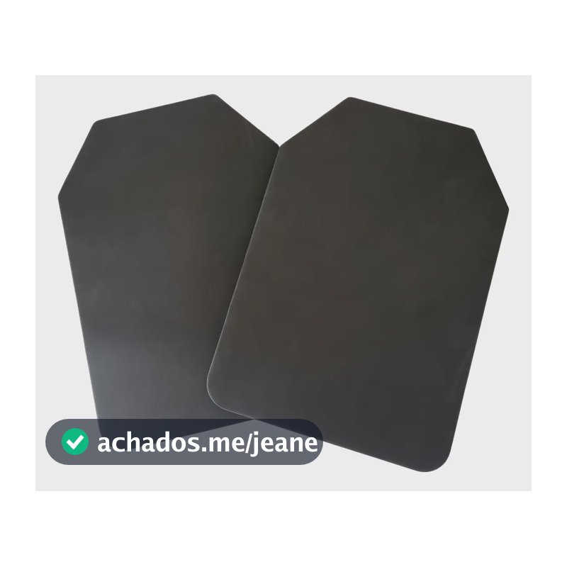 Kit 2 Placa Proteção Esportivo Colete Plate Carrier Airsoft Menor L26cm X A33cm