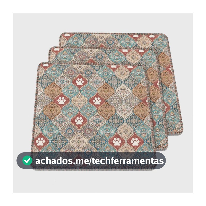 Tapete Higiênico Lavável New Pet para Pets, Kit com 3 Unidades – Reutilizável e Anti Vazamento