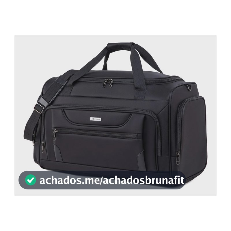 Bolsa Viagem Masculina Impermeável Reforçada Bagagem De Mão Premium Grande 55L Alça De Ombro Academia Esportiva Bagear