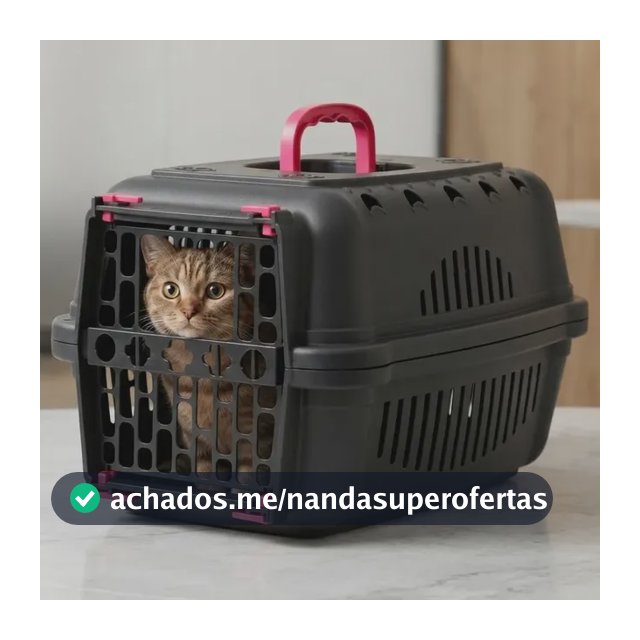 Caixa Transporte Pet N1 Cachorro Gato Coelho Pequeno Porte