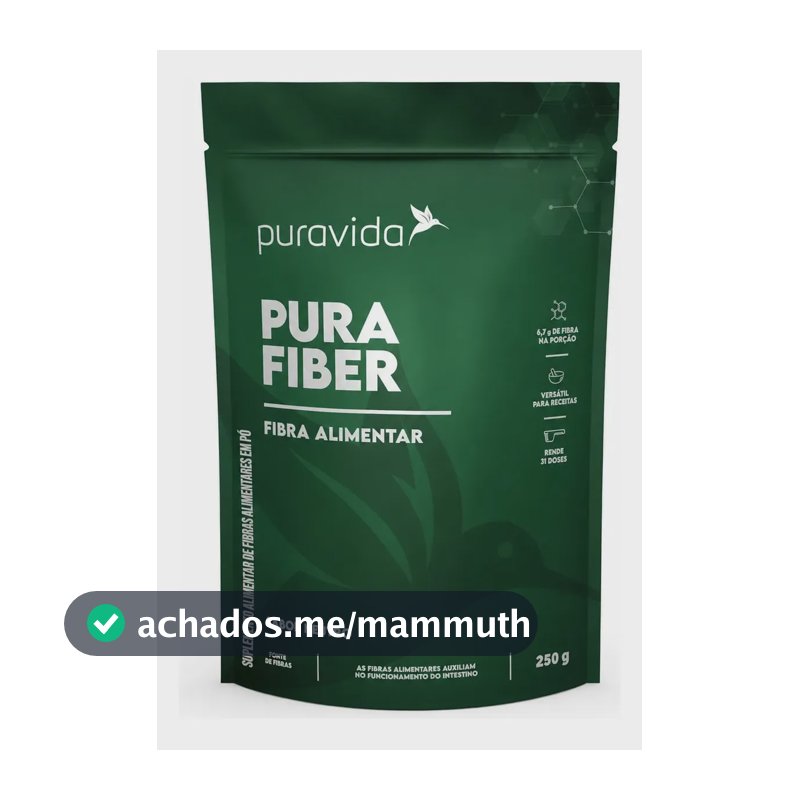 Fibra Alimentar Pura Fiber Puravida 250g