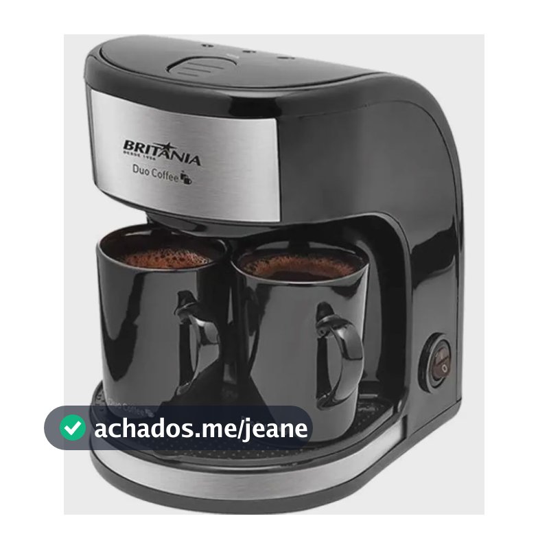 Cafeteira Duo Coffee 450w 2 Bicos Britânia Cor Preto