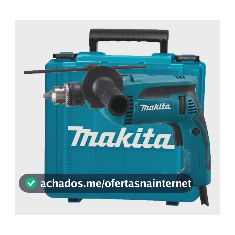 Furadeira De Impacto Hp1640k 1/2 760w C/ Mal. Makita Azul-turquesa