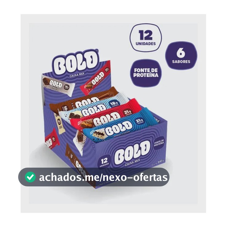 Barra de proteína Bold Snacks sabor Mix x 700g 12 un