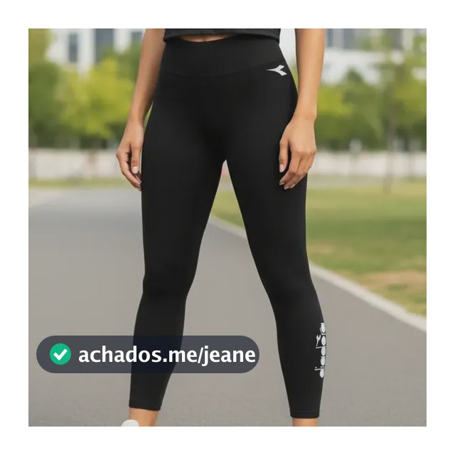 Calça Legging Diadora Logo Linear Feminina