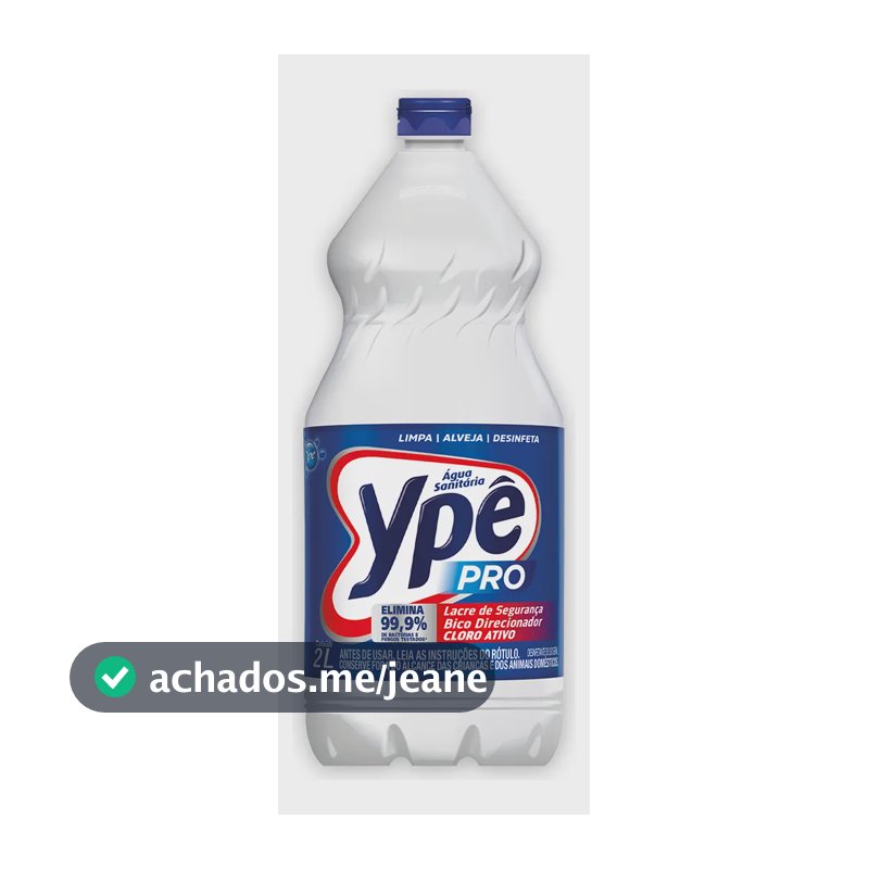 Água Sanitária Ypê 2 Litros