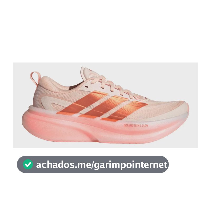Tênis Feminino Supernova Glide adidas Laranja Liso 34 Br
