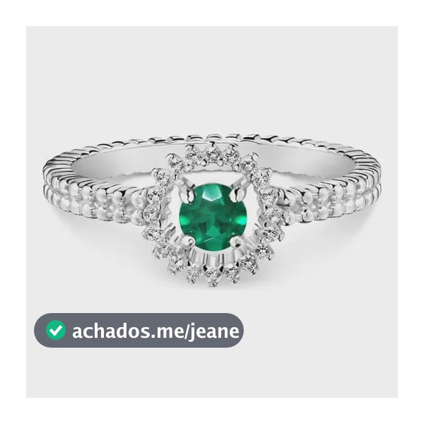 Anel Life Special Em Prata 925 Com Ágata Verde 16