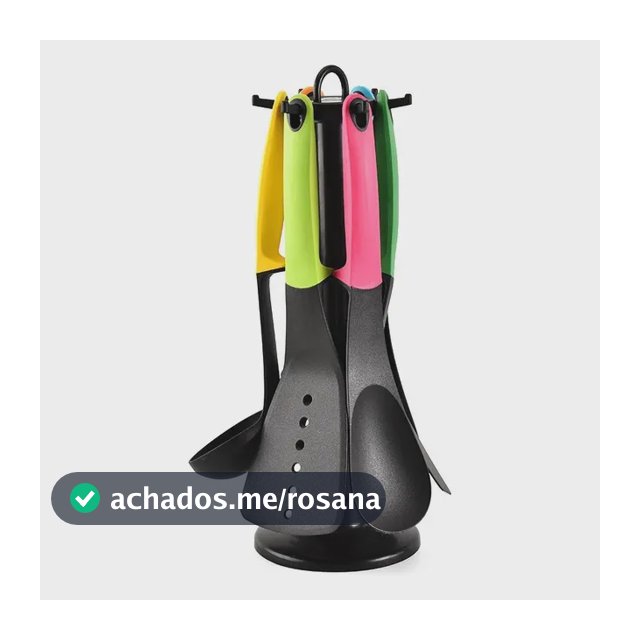 Kit 6 Utensílios Cozinha Nylon Antiaderente Com Suporte