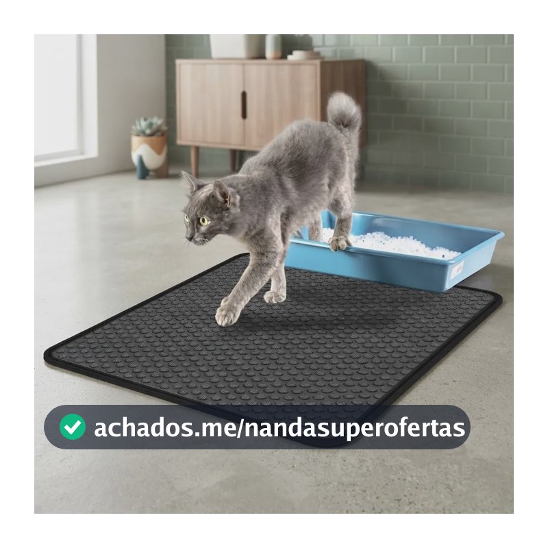 Tapete Higiênico P/ Gato Coletor De Areia Exg 68 X 100cm.