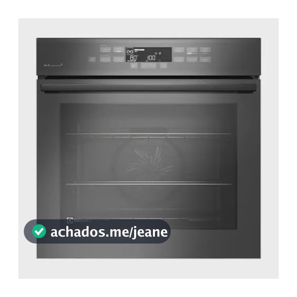 Forno de Embutir Electrolux Elétrico 80L Expert com VaporBake e Wi-fi Preto e Cinza Metalizado (OE8EW)