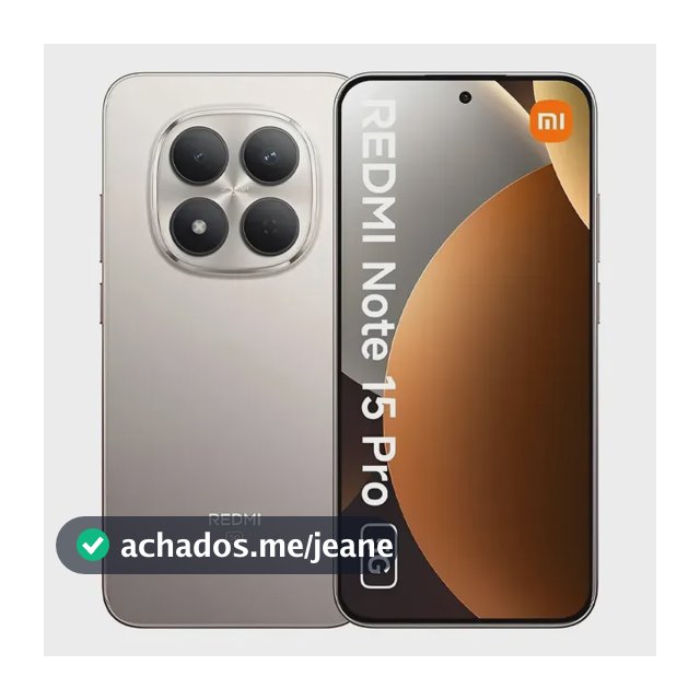 Celular Xiaomi Redmi Note 15 Pro 5g (256) - Versão Global - Titânio