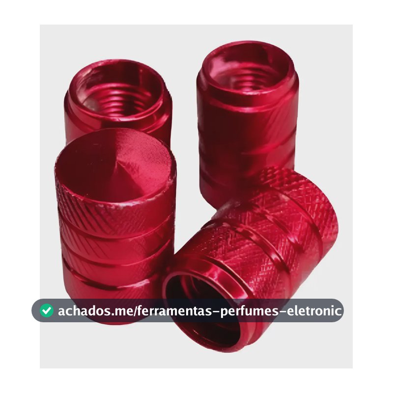 Kit 4 Pçs Tampinha Bico Pneu Válvula Carro Moto Bike Brinde