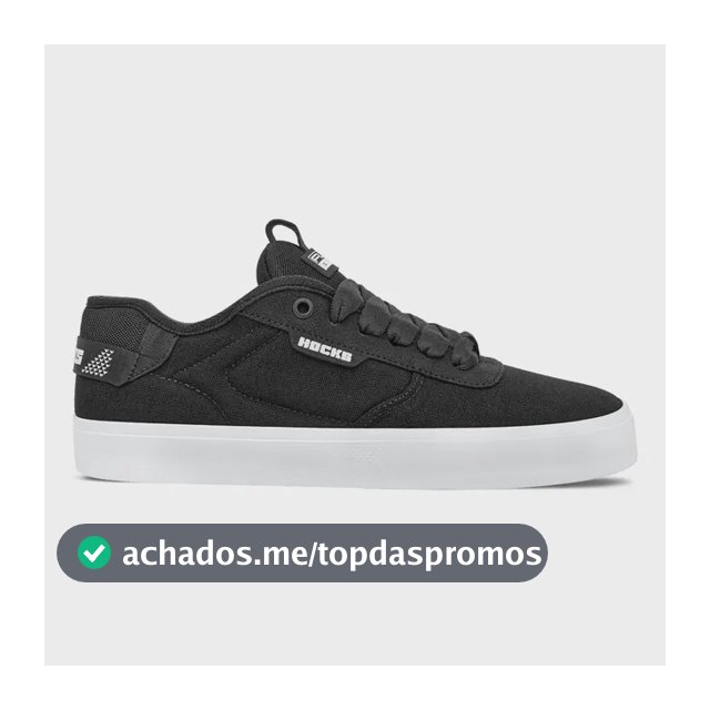 Tênis Hocks Flat Core Classic Black Unissex | Preto + Nf