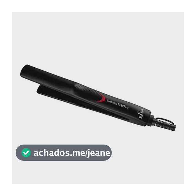 Chapinha De Cabelo Prancha Gama Italy Professional Cor Preto