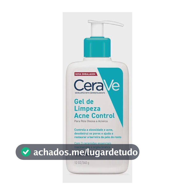 Gel De Limpeza Acne Control Para Pele Oleosa 340g Cerave Oleosa Dia/noite