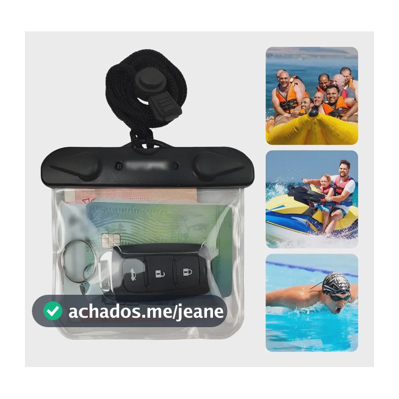 Bolsa Prova D Água Saco Aprova Dgua Estanque Bag Surf Chave Preto