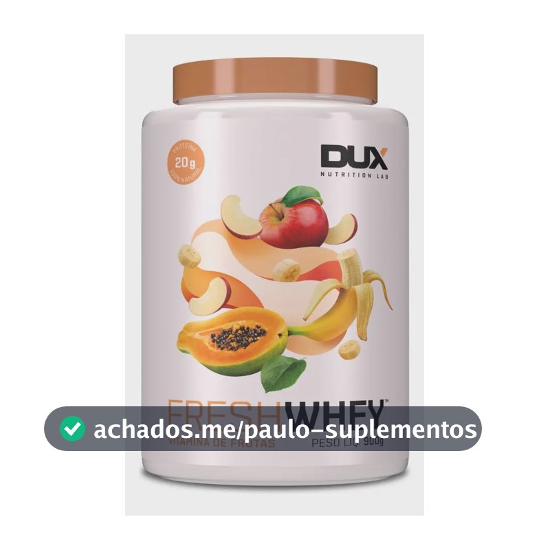 Fresh Whey Dux Nutrition 900g - Vitamina De Frutas Frutas