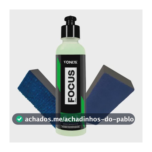 Focus Removedor De Chuva Ácida Vonixx 240ml Com Aplicadores