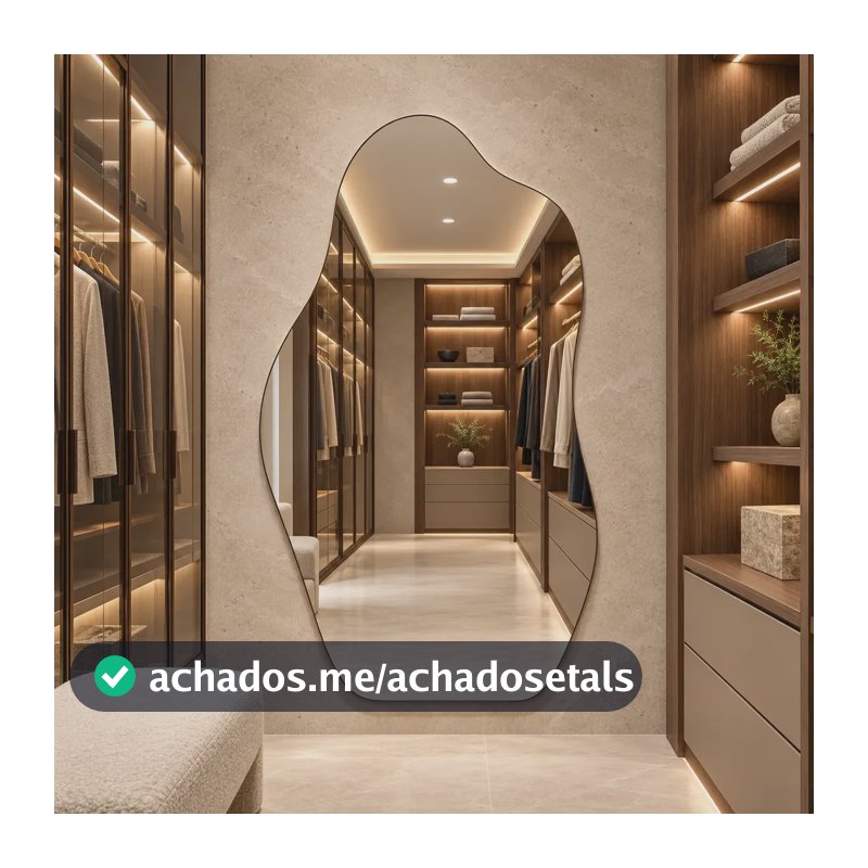 Espelho Rocco Corpo Inteiro Organico 90x40 Pinterest Grande Orgânico - Suporte