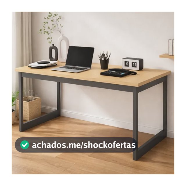 Mesa Escritório Industrial 150x60 Reforçado Ferro Homeoffice