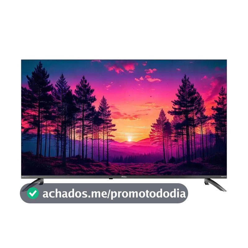 Smart TV Philco 50" Polegadas 4K UHD Roku TV HDR10 Dolby Audio WiFi P50CRB