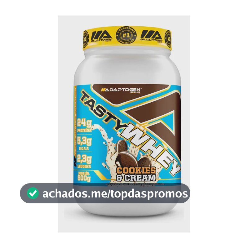 Tasty Whey 3w Adaptogen Pote 900g Sabor Cookies & Cream Cookies And Cream