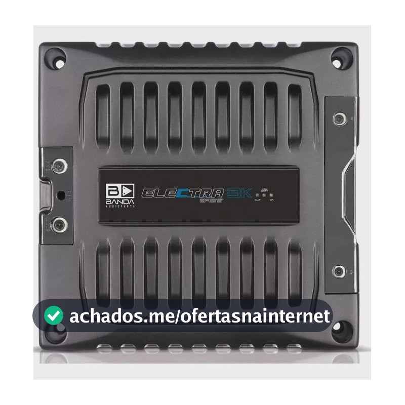 Módulo Amplificador Banda Electra Bass 3K4 3000W 4 Ohms Preto