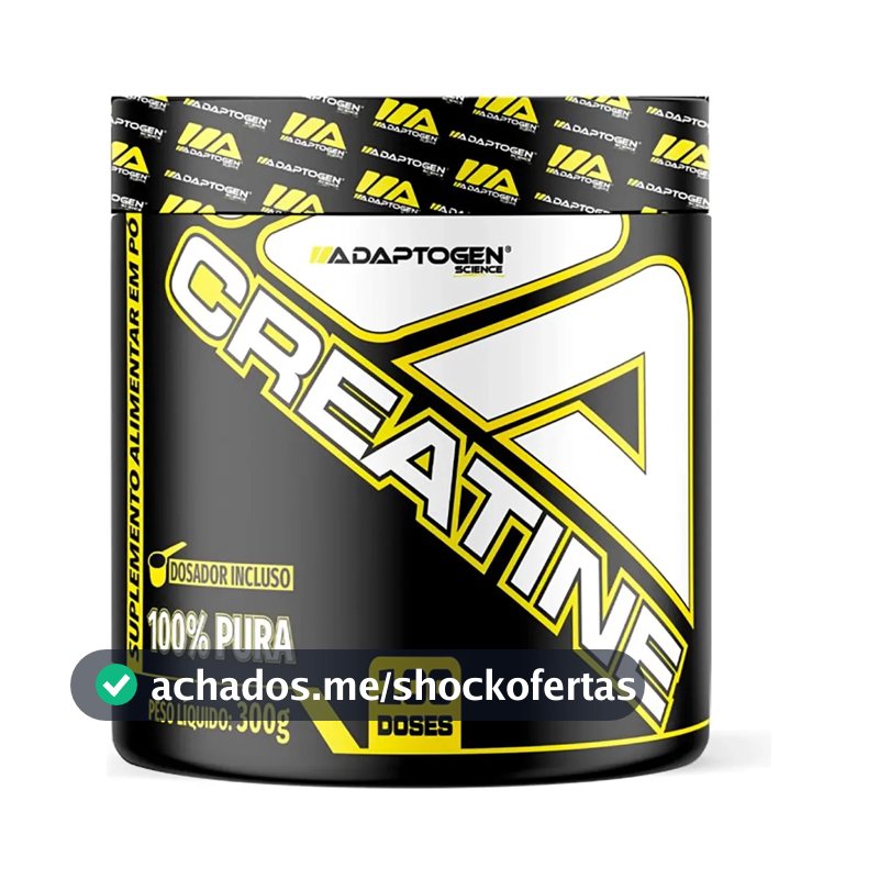 Creatina Adaptogen Science Platinum em pó Sem sabor x 300g