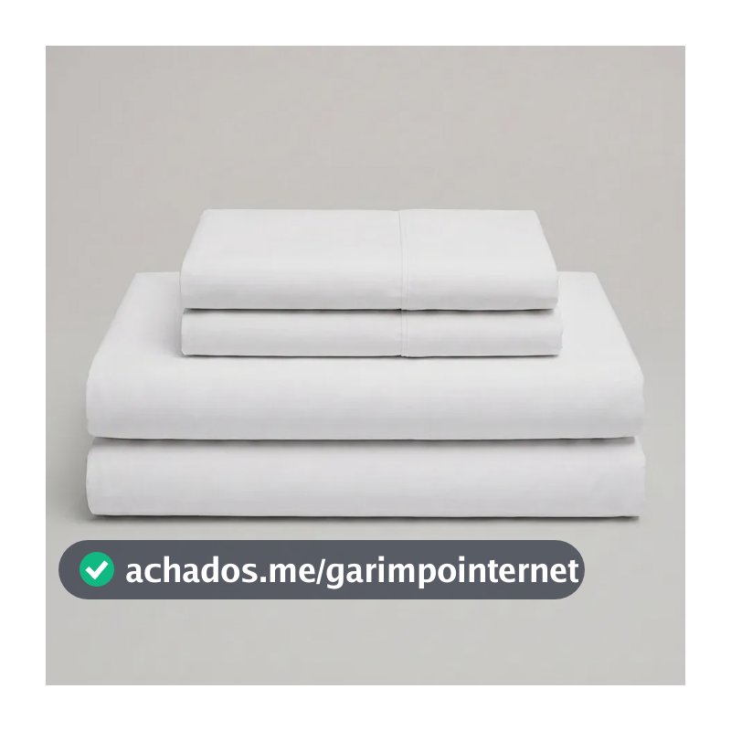 Jogo de Lençol Microfibra 4 Peças 200 Fios Casal Branco Mercado Livre Basics