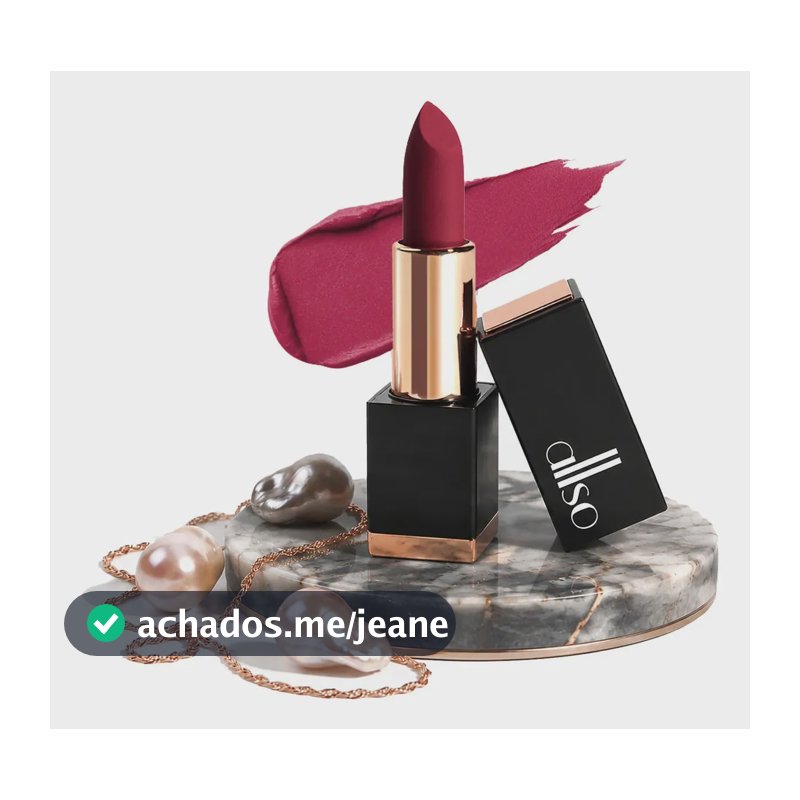 Batom Matte Allso Pink Lemonade Cremoso Longa Duração Resistente Alta Fixação Alta Pigmentação Não Transfere Hidrata os Lábios Fórmula Leve Dia e Noite Maquiagem Lipstick Long Lasting Transfer Proof