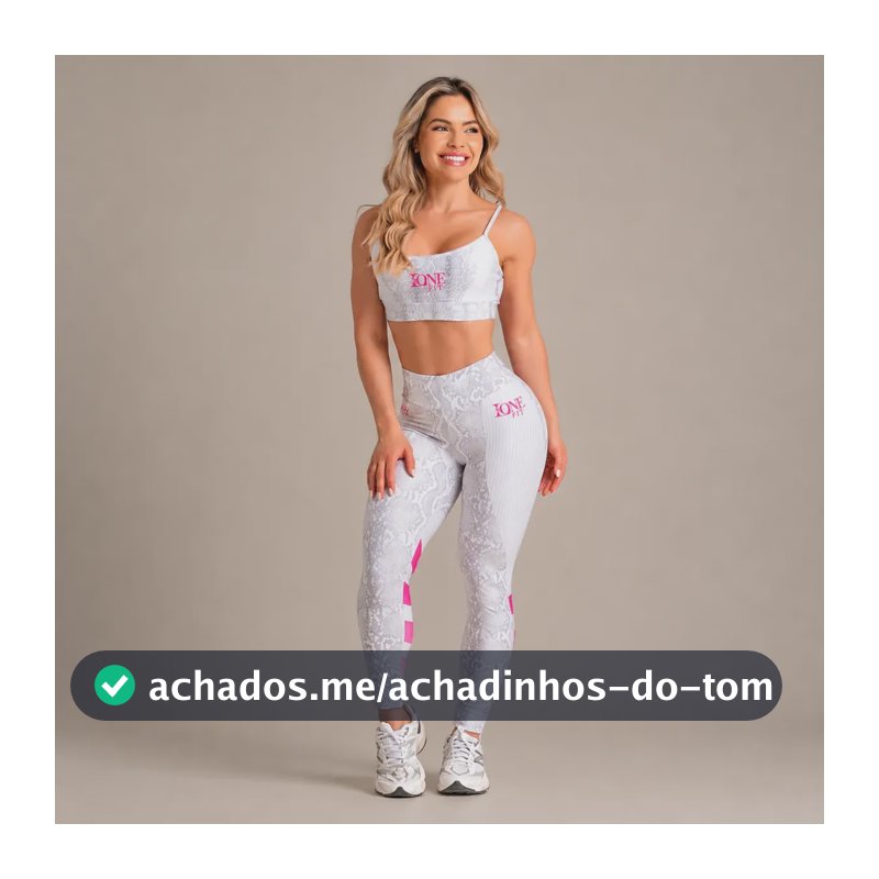 Conjunto Fitness Feminino Calça E Top - Laonefit Buzios Conjunto Estampado M
