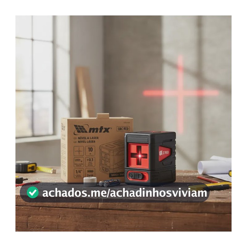 Nível A Laser 10m Mtx Linhas Vermelhas - Resistente