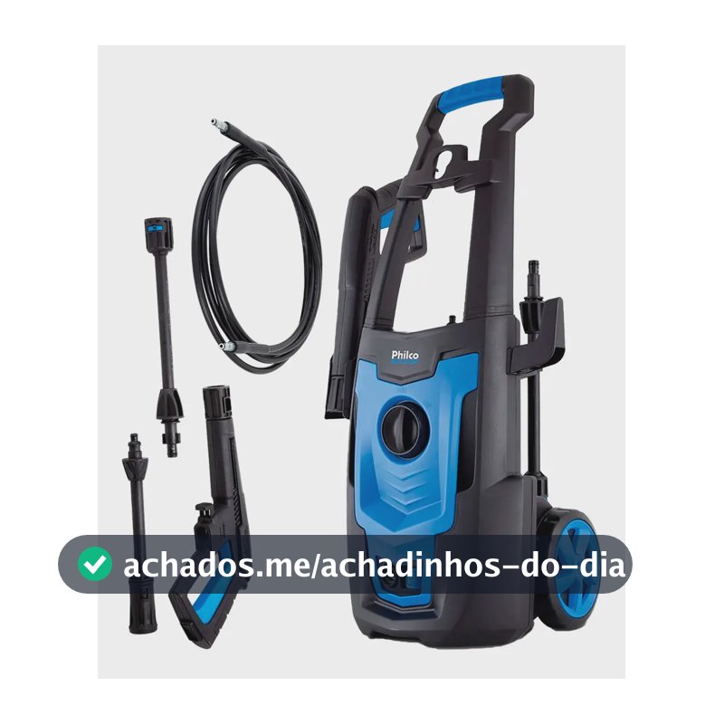 Lavadora de alta pressão Philco PLA3100 azul de 1800W com 2100psi de pressão máxima