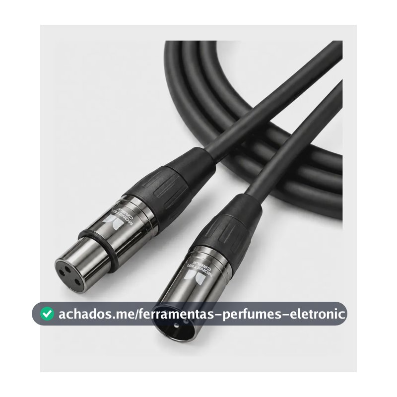 Cabo para Microfone Monster Cable ProLink Classic XLR 10FT 3 Metros