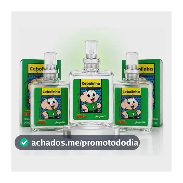Kit 3 Perfumes Cebolinha Jequiti 25ml Infantil Turma da Mônica Colônia Masculina Kit Presente Original