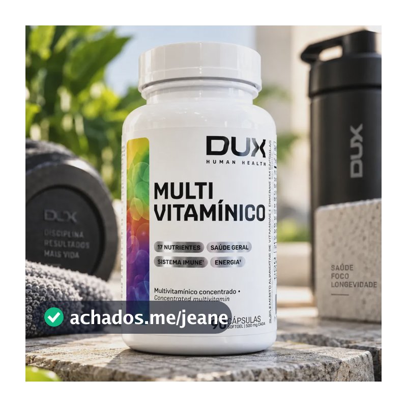 Multivitamínico 90 Cápsulas Dux Nutrition Rende 90 Dias Sem Sabor