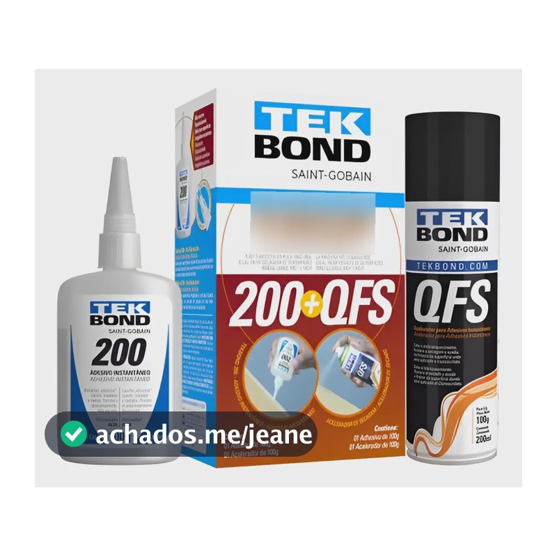 Kit Cola Para Mdf Moveleiro Gel 200 100g + Qfs 200ml Tekbond Incolor