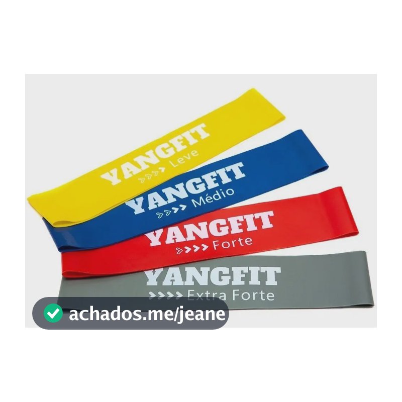 Kit Mini Bands Faixas Elásticas Circulares 4 Intensidades