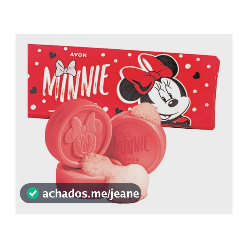Sabonete Em Barra Infantil Avon Minnie Kit Com 3un 50g