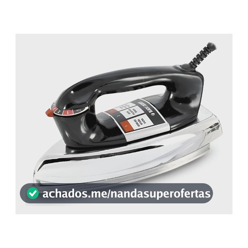 Ferro de Passar Roupa à Seco Black+Decker VFA1110XM6 Base de Alumínio