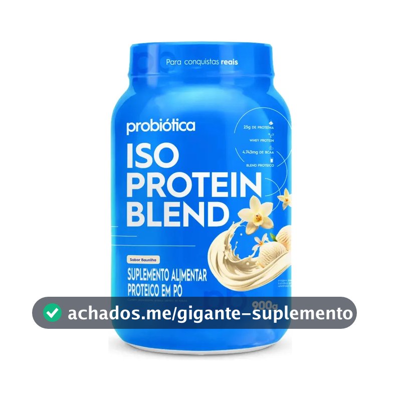 Whey protein Probiótica Iso Blend em pó sabor Baunilha x 900g