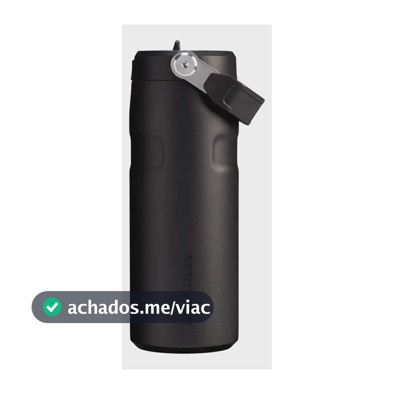 Garrafa Térmica Stanley Aerolight Flip Straw Black 473ml