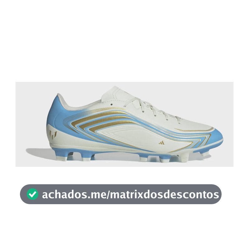 Chuteira De Campo Masculina F50 Messi Club adidas Bege 42 Br