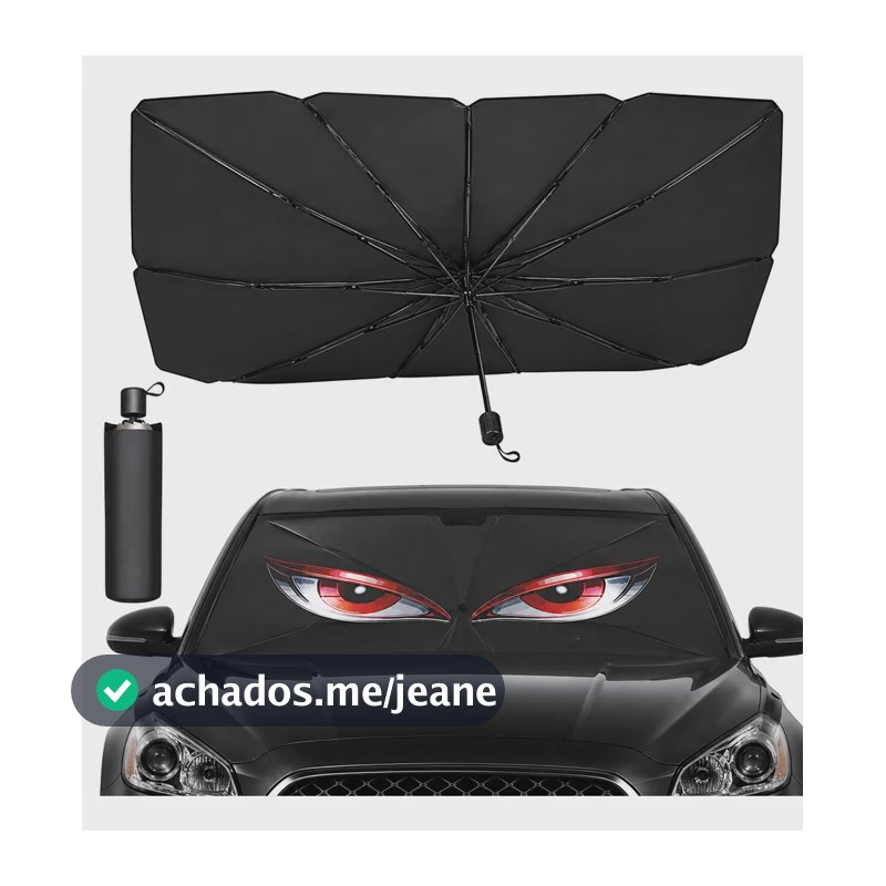 Quebra Sol Para Brisa Carro Com Estampa De Olho De Aguia