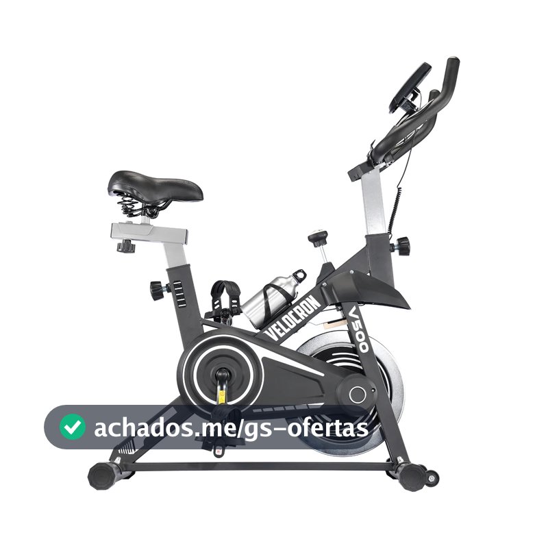 Bicicleta Ergométrica Spinning Inércia 5kg Velocron V500 Preto