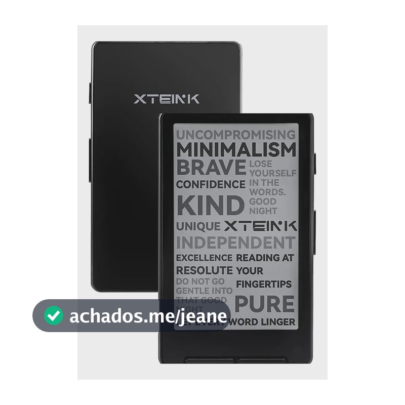Ereader Xteink X4 Leitor Livros Digital E-ink 4,3 16gb Wi-fi Preto