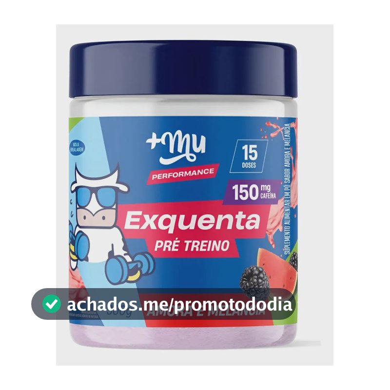 Pré Treino Cafeína Exquenta Pink Lemonade Muke Mais Mu 300 Sabor Amora